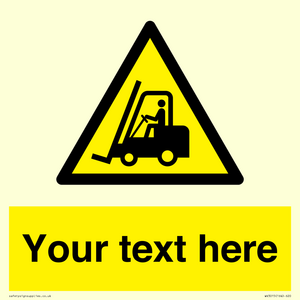 Custom Forklift Truck Warning